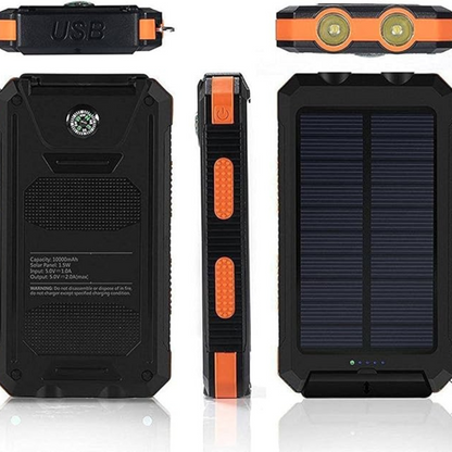 Carregador solar portátil à prova de água