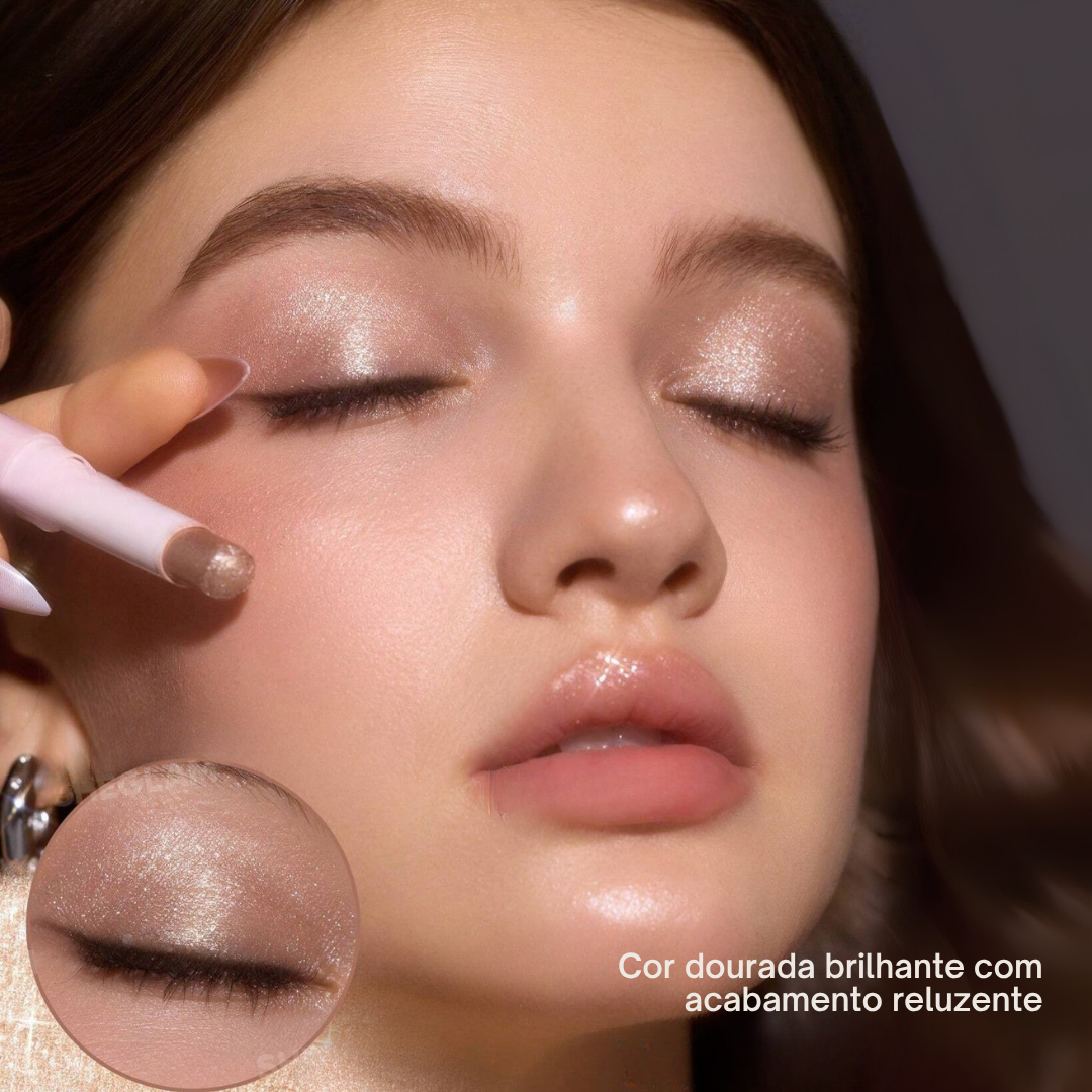 Brilho em Barra 3 em 1 Sombra Iluminadora ou Batom de Longa Duração (OFERTA 2X1)