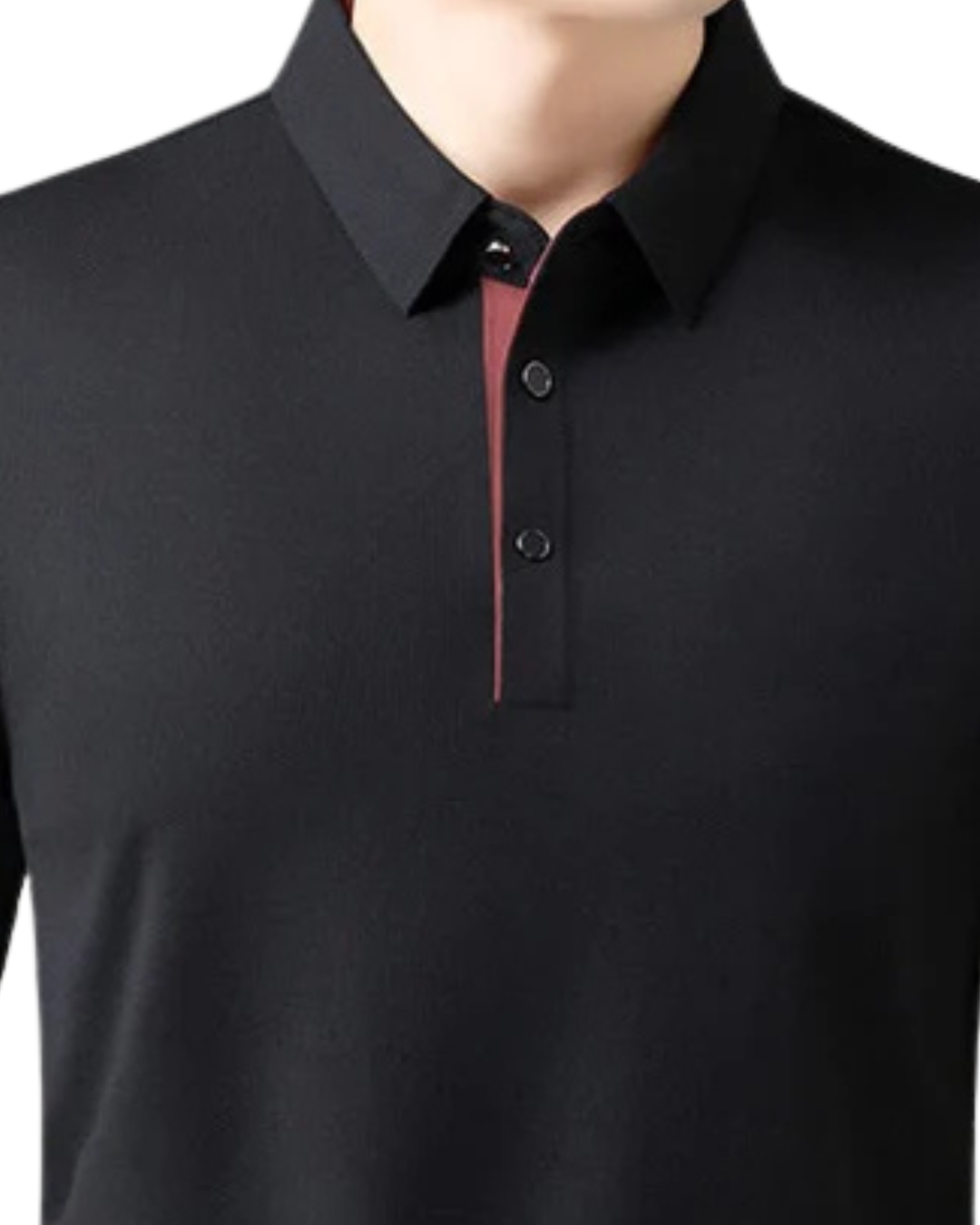 Camisa Lisa com Gola e Botões para Homem