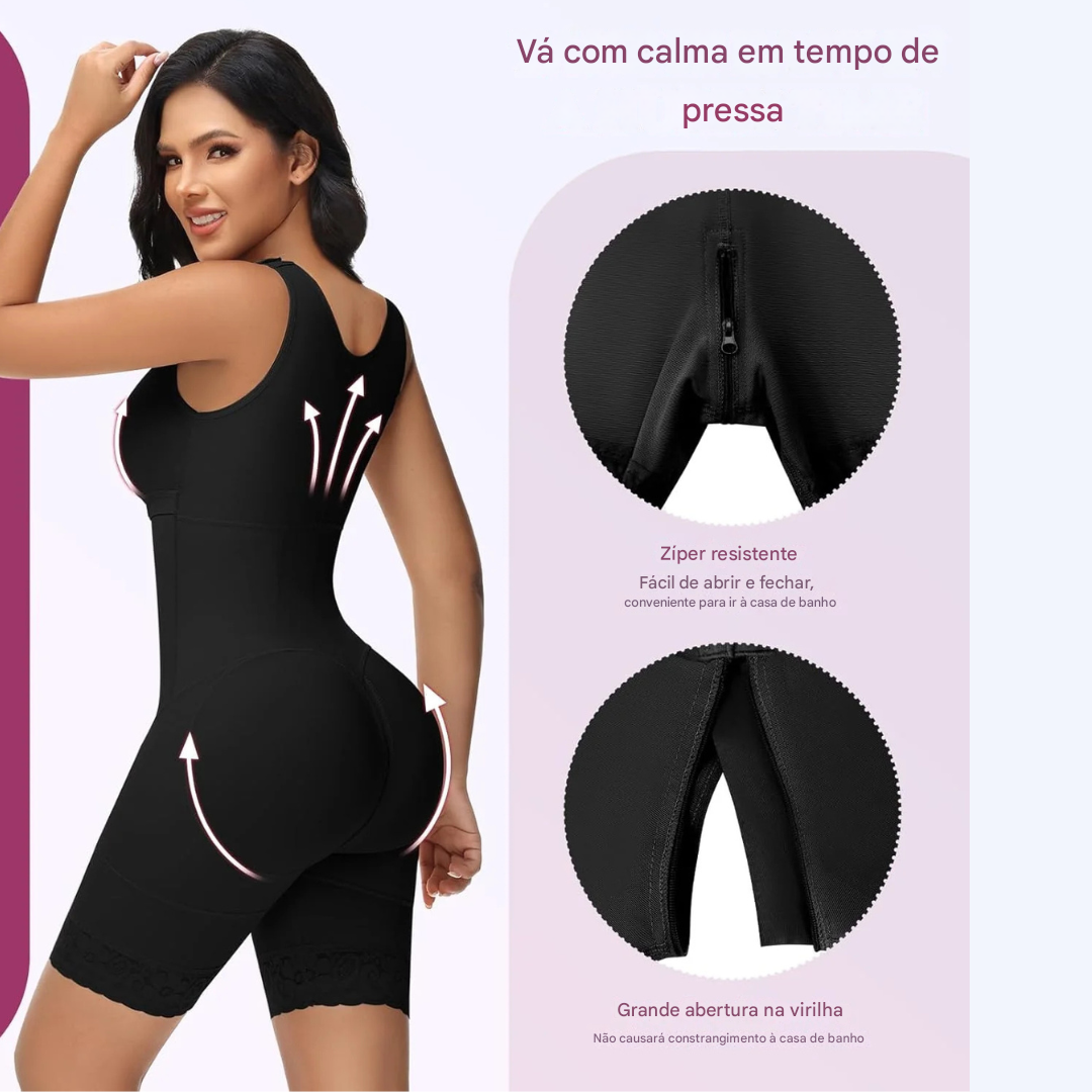 Modelador de Barriga com Dupla Compressão e Sutiã