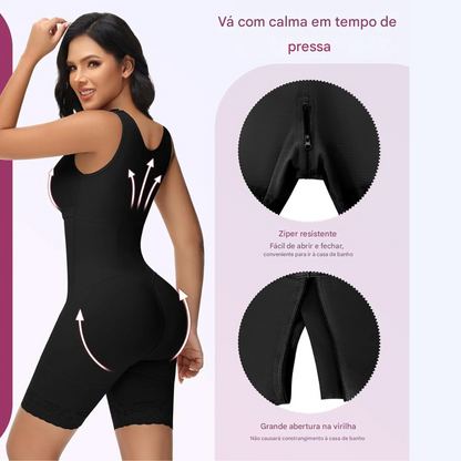 Modelador de Barriga com Dupla Compressão e Sutiã