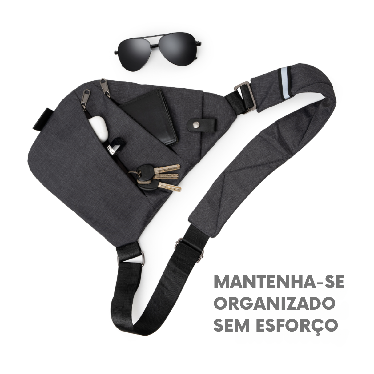 Bolsa de Tiracolo Antirroubo