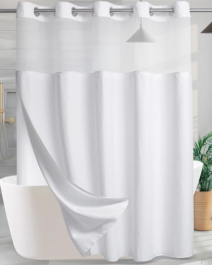 Cortinas Individual de Duche em Tecido (Dimensões 180 cm de comprimento x 187 cm de largura)