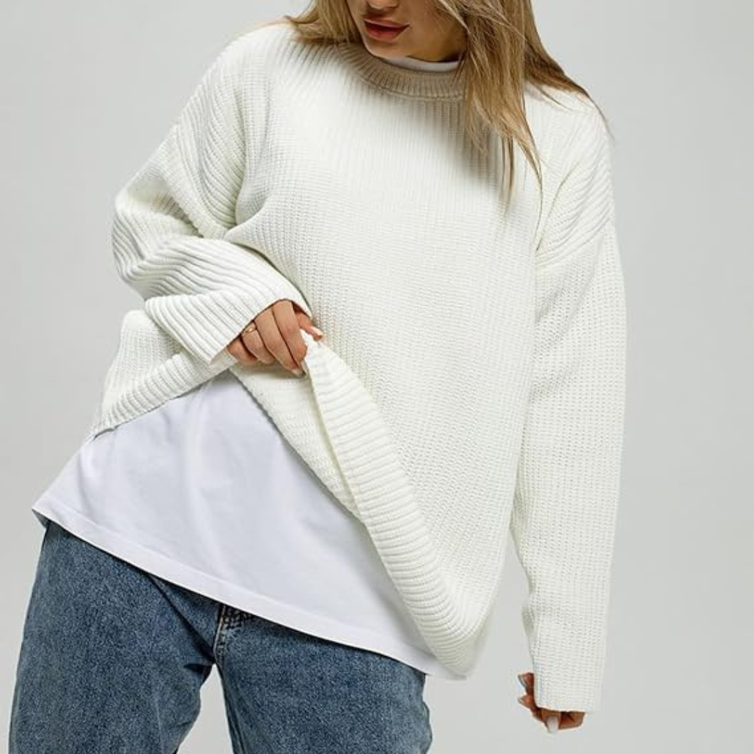 Camisa de Algodão com Mangas Compridas e Textura Canelada