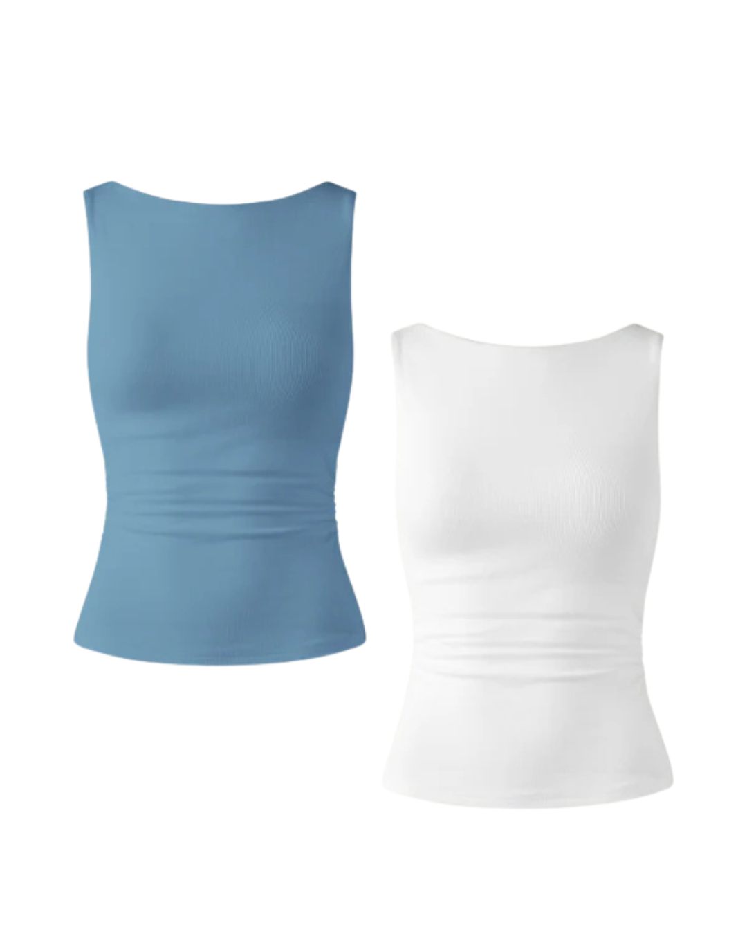 Camiseta com alças e costas abertas elásticas