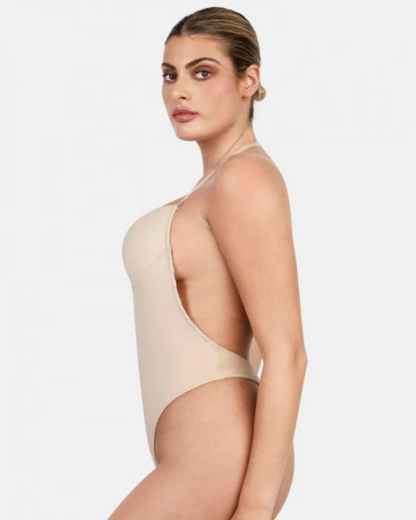 Body Decotado com Copas Push-Up e Fecho Frontal Invisível