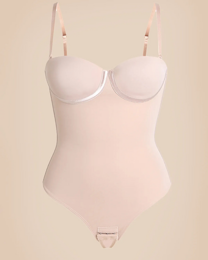 Body Shaper sem Costuras com Tanga e Laço nas Costas