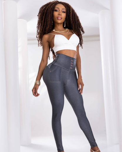 Calças de Ganga Leggings para Mulher