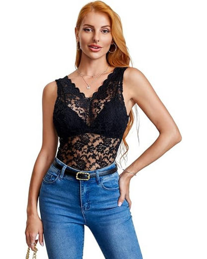 Soutien de renda estilo colete para mulher