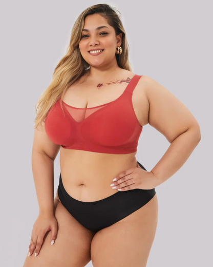 Soutien com Aros, Malha Transparente e Apoio Confortável (OFERTA 2X1)