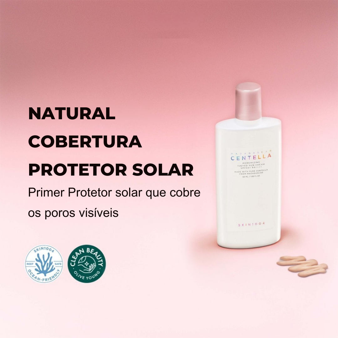 Protetor solar com cor FPS 50+ (EM PROMOÇÃO 2X1)