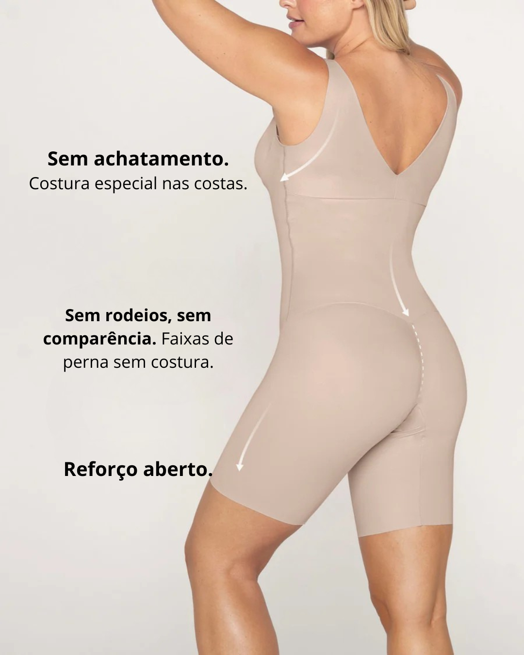Cinta Modeladora Indetetável Até Meio da Coxa (OFERTA 2X1)