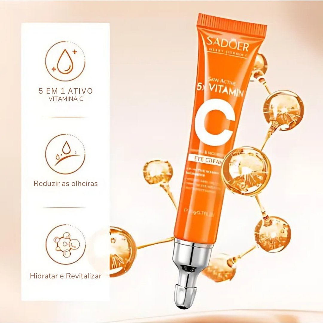 Contorno de olhos iluminador com vitamina C e niacinamida para um olhar radiante (EM PROMOÇÃO 2X1)