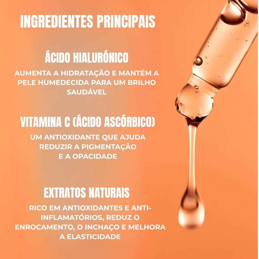 Sérum para o Contorno dos Olhos com Vitamina C + Ácido Hialurónico