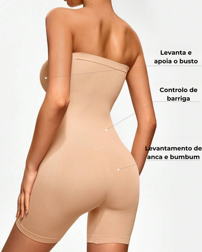 Modelador de Corpo sem Costuras para Mulher com Alças Amovíveis