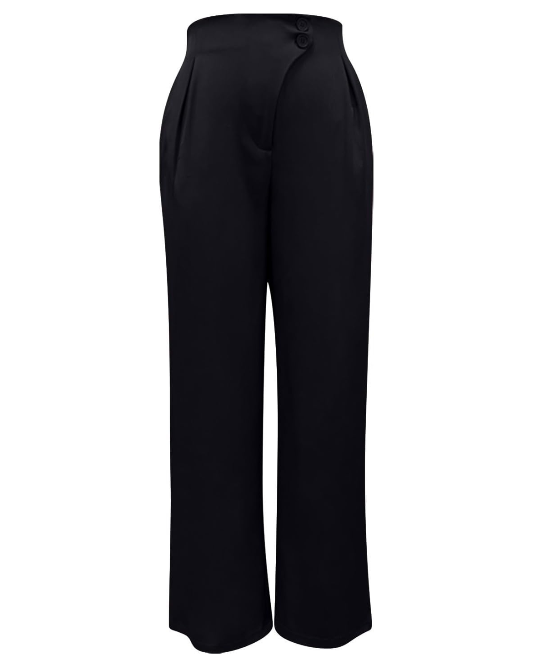 Calças elegantes de cintura alta para mulher