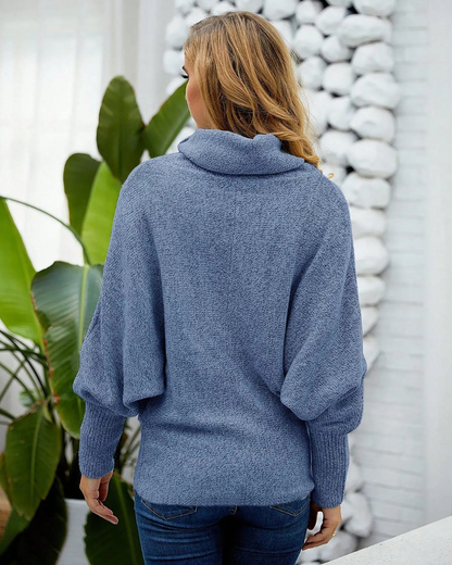 Camisola com gola alta para mulher