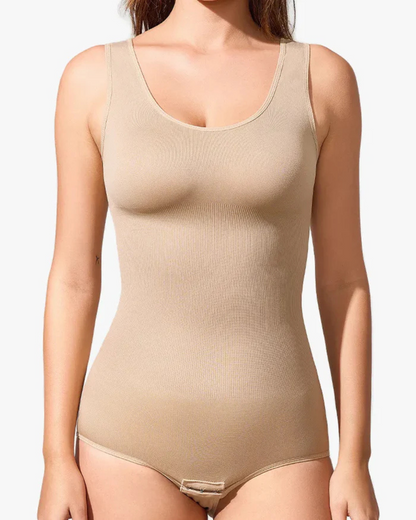 Body sem Costuras com Decote Redondo e Gola Redonda para Mulher