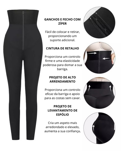 Leggings Modeladoras Com Cintura Cós Alto