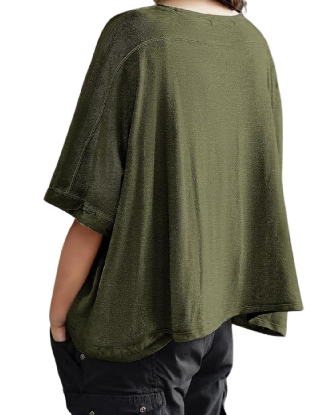 Camiseta Casual com Caimento Solto Confortável