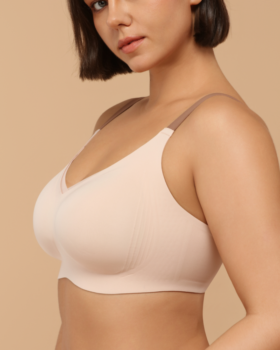 Soutien de Malha com Decote Profundo e Esculpido (OFERTA 2X1)