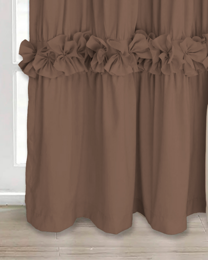 Par de Cortinas Blackout em Poliéster com Isolamento Térmico e Proteção UV (Dimensões 213 cm de comprimento x 81 cm de largura)