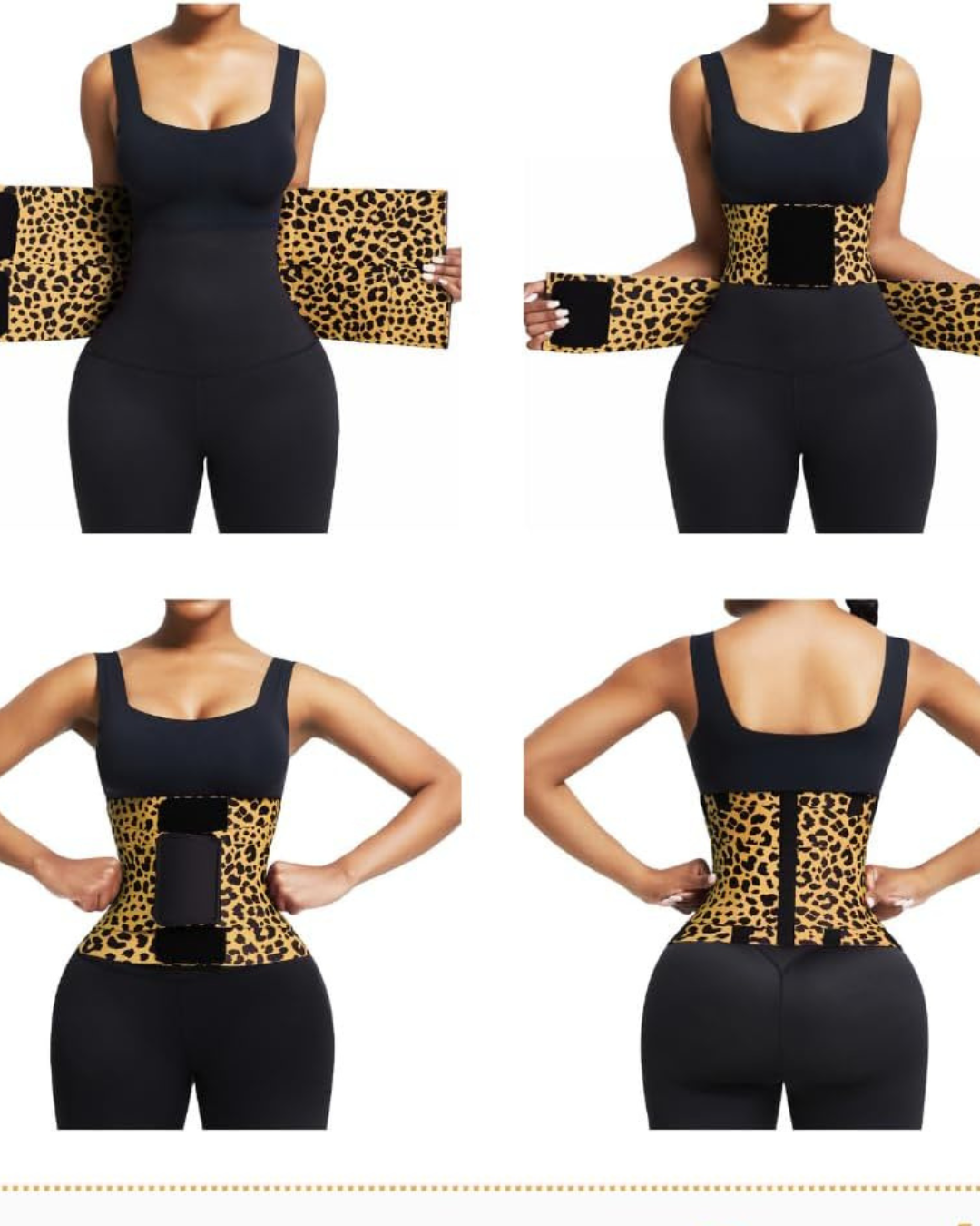 Cinto para Modelar a Cintura com Enrolamento Triplo