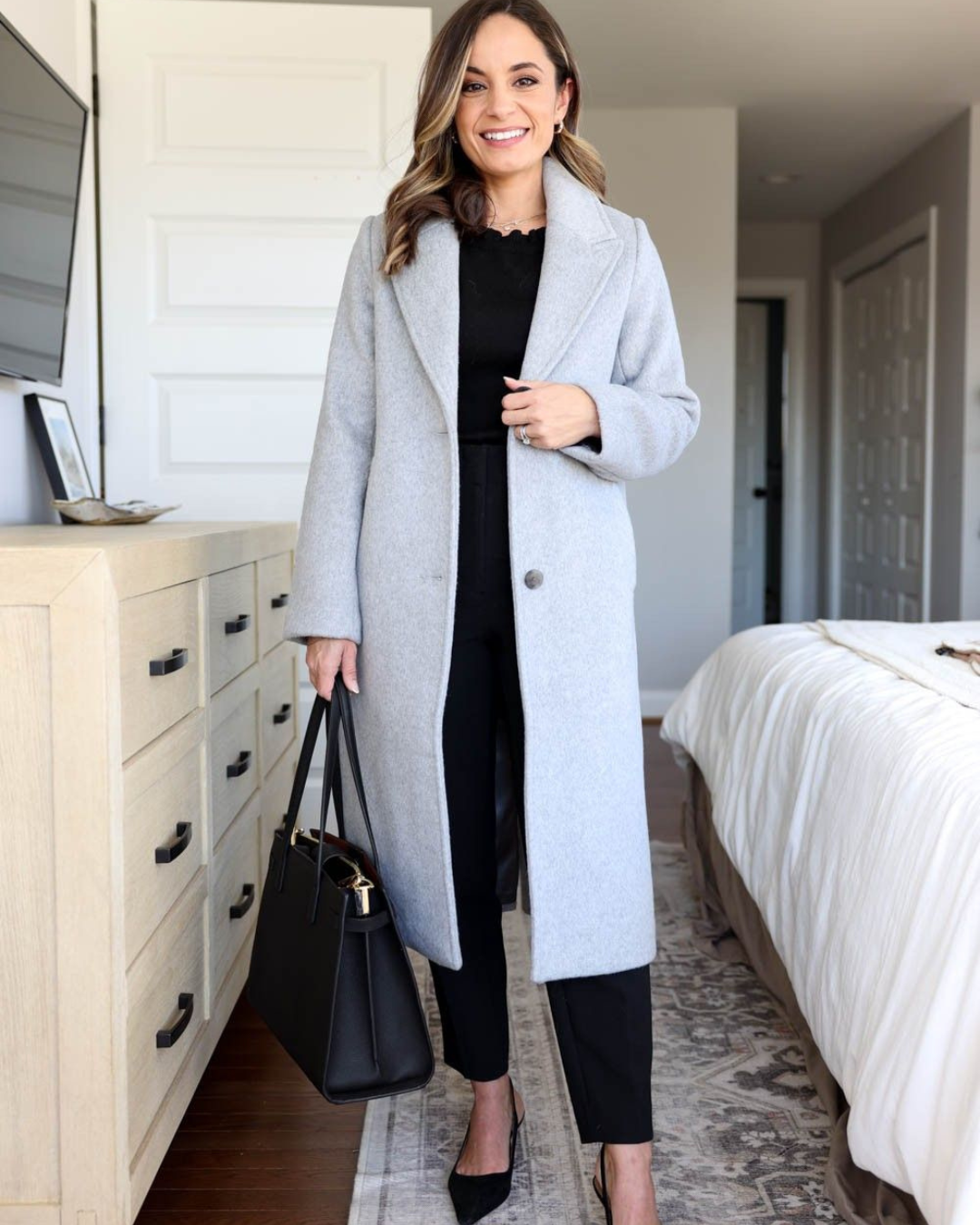 Casaco longo casual para mulher