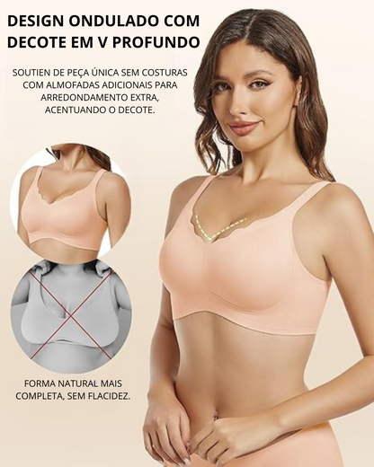 Sutiã Push-Up Macio e Confortável Sem Costuras (OFERTA 2X1)