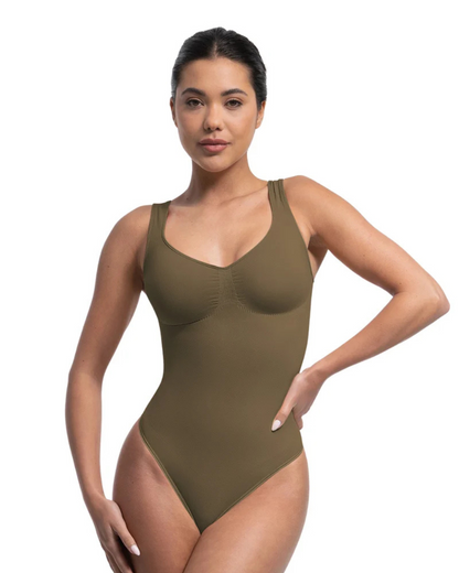 Body modelador sem costuras para mulher