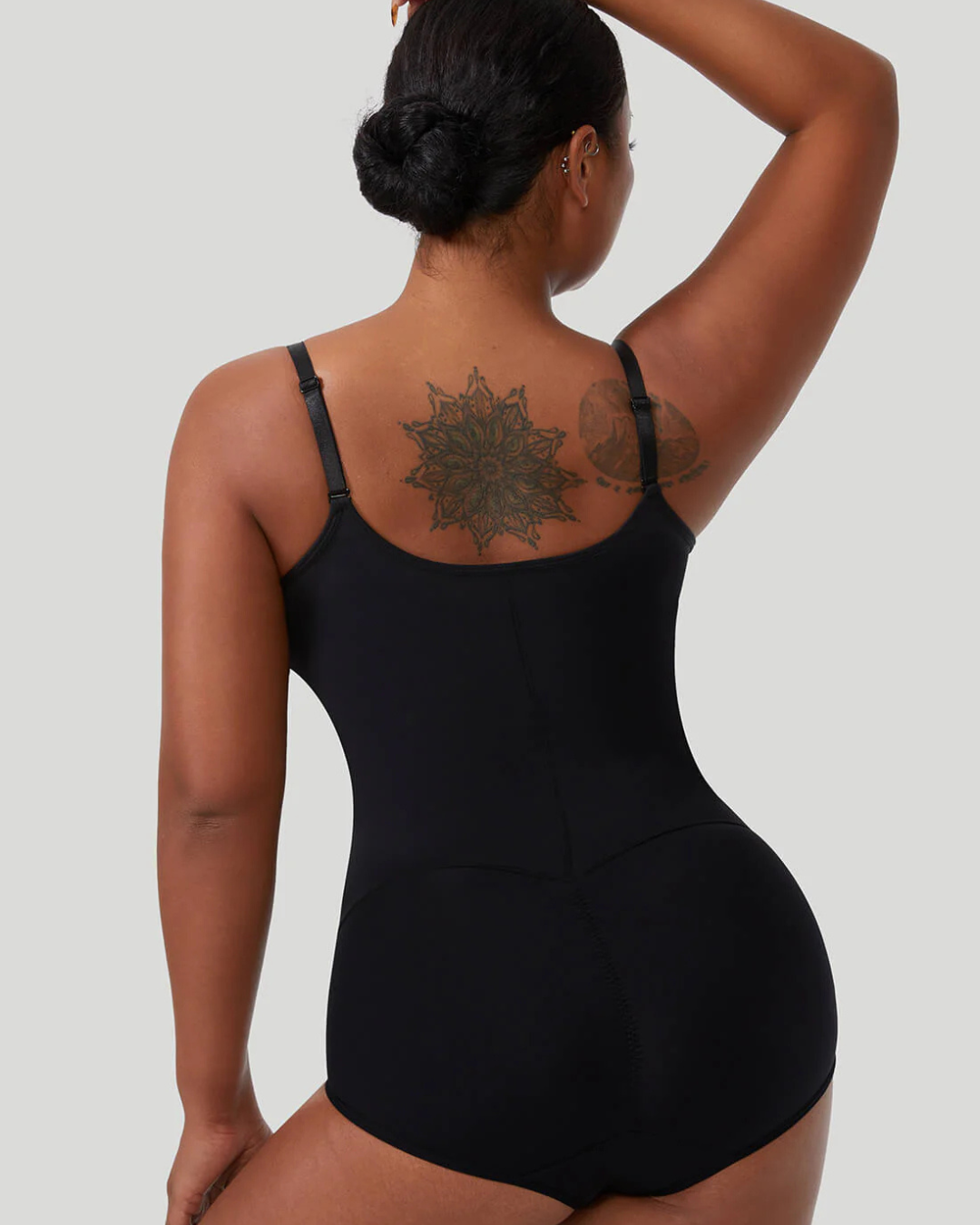 Body Modelador Cosido Body com Fecho de Correr de Cor Sólida