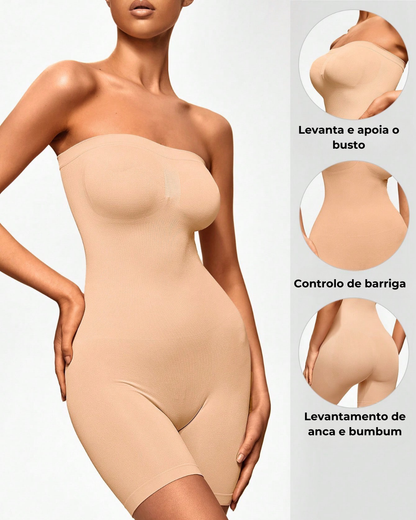 Modelador de Corpo sem Costuras para Mulher com Alças Amovíveis