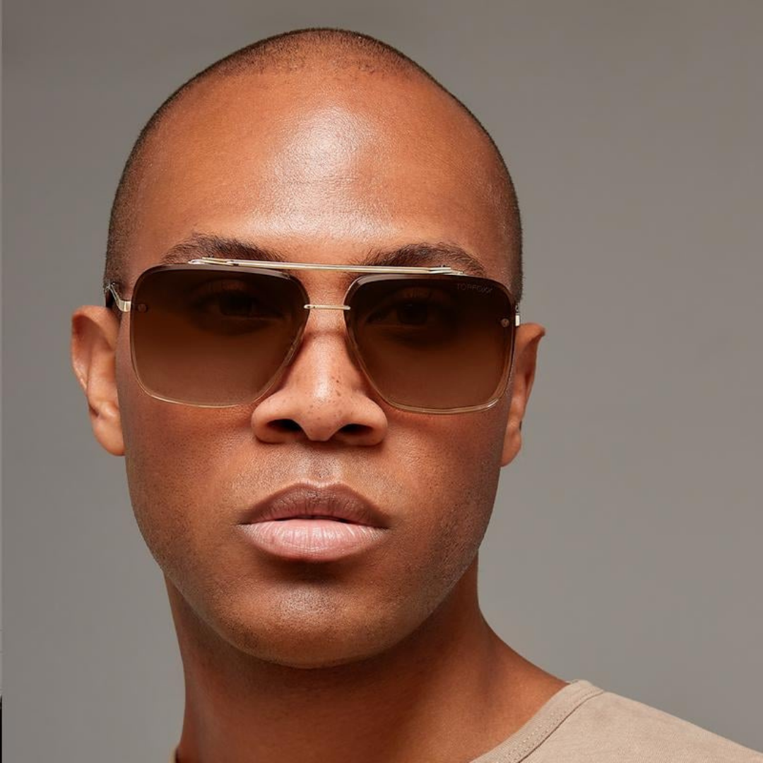 Óculos de sol retro gradiente com proteção UV400 unissexo