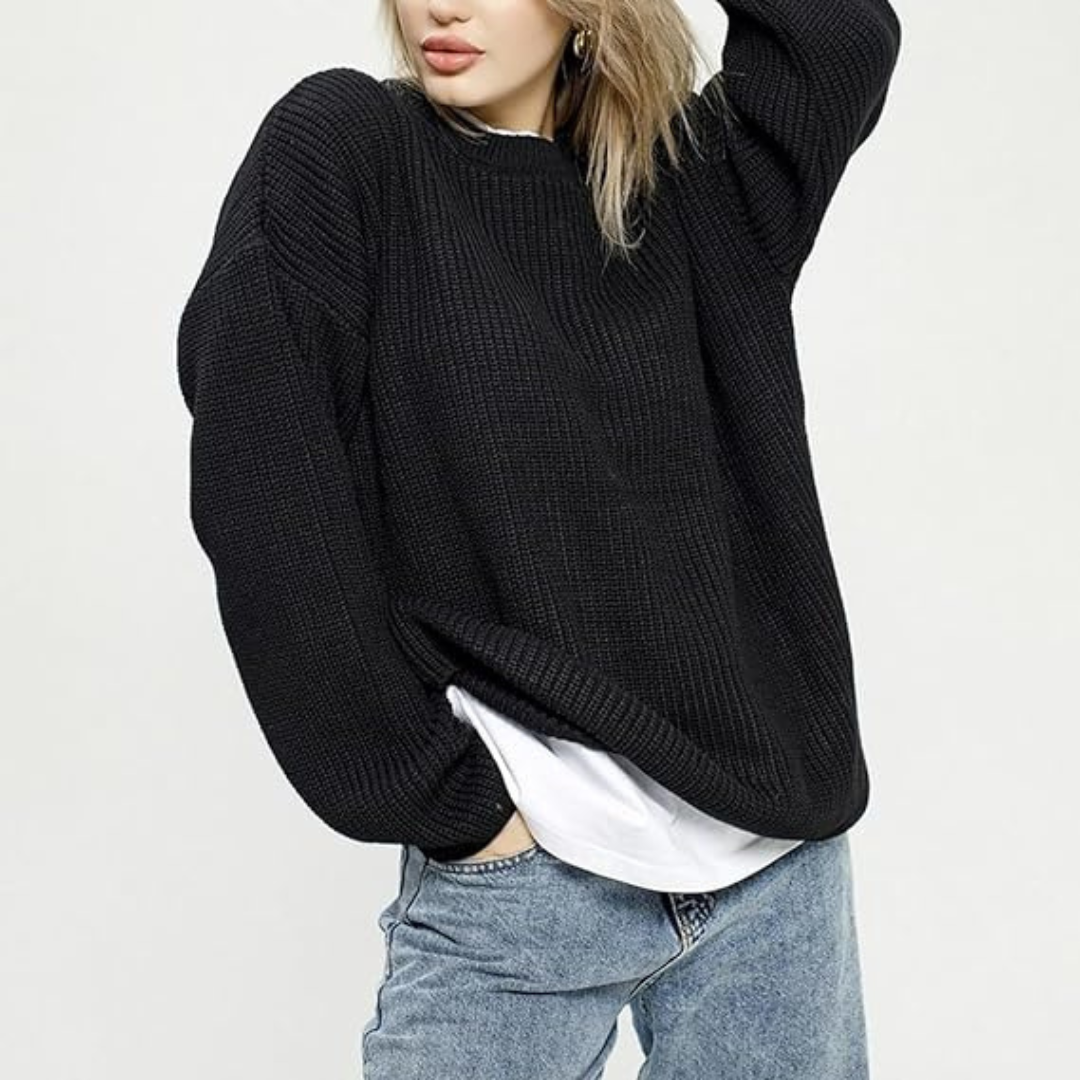 Camisa de Algodão com Mangas Compridas e Textura Canelada