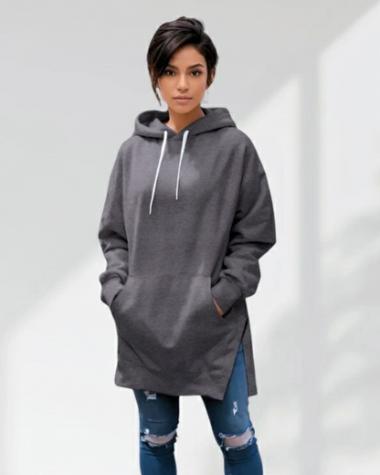 Camisola Oversize com Capuz para mulher