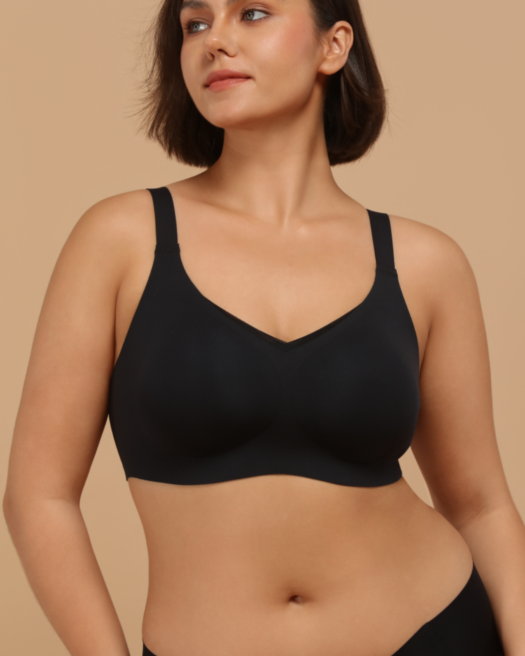 Soutien de Malha com Decote Profundo e Esculpido (OFERTA 2X1)