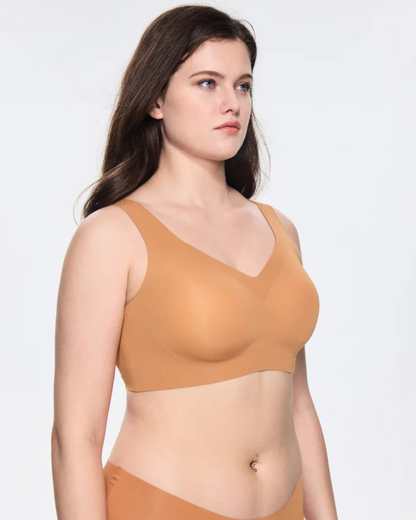 Soutien Sem Costuras para Mulher com Cobertura Total e Efeito Push-Up, Sem Aro, Ideal para o Dia a Dia. (OFERTA 2X1)