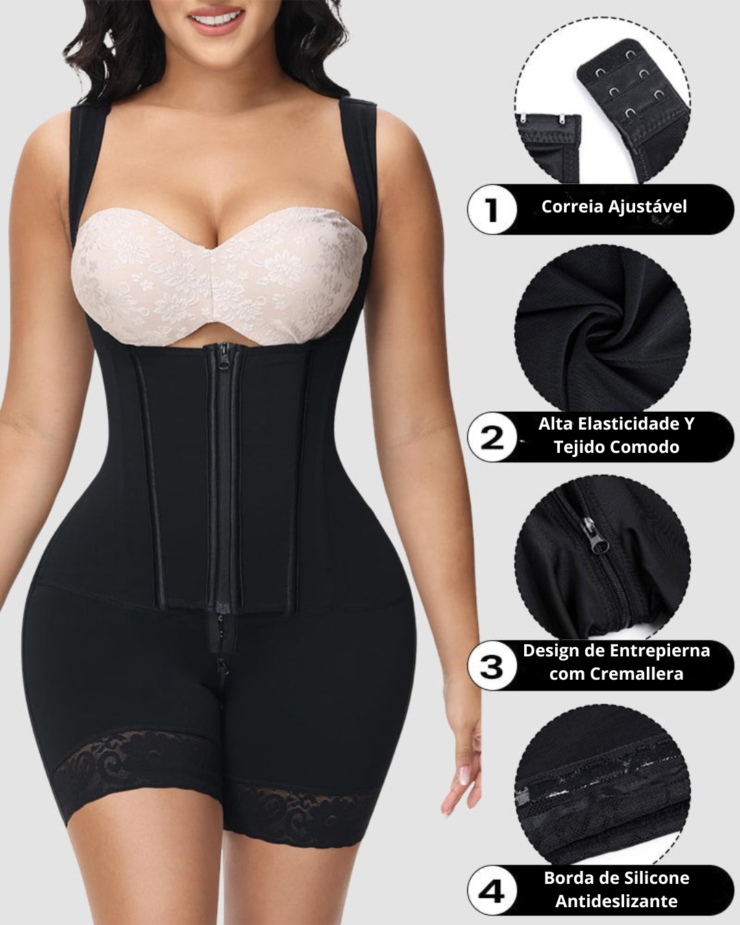 Cinta de Alta Compressão para Controlo do Abdómen