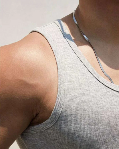 Camiseta Masculina Sem Mangas em Algodão Canelado (OFERTA 2x1)