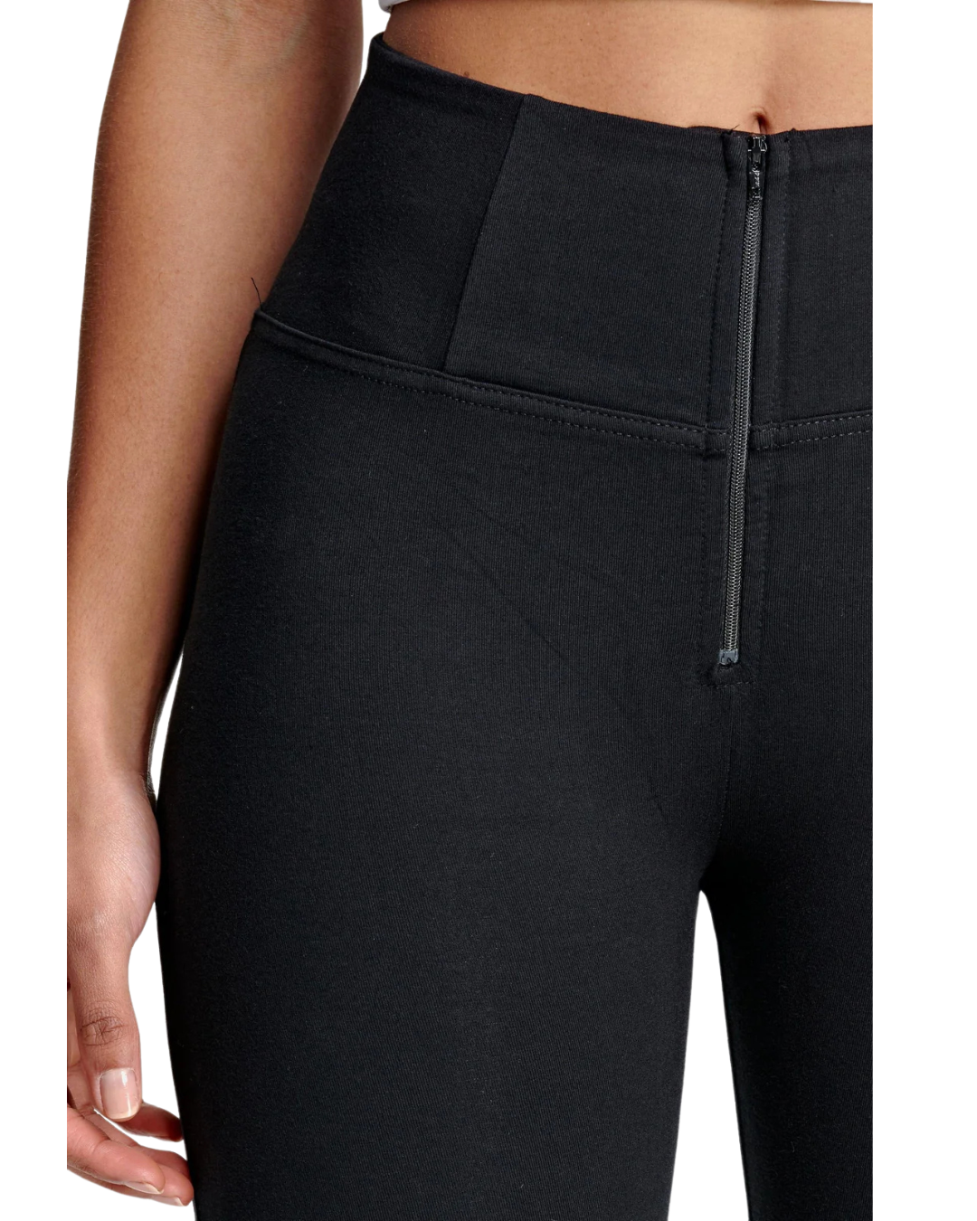 Leggings de Cintura Subida com Fecho de Correr à Frente para Mulher