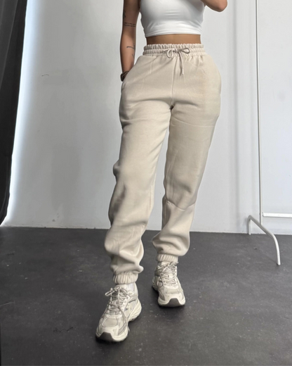 Calças desportivas para mulher com ajuste elástico