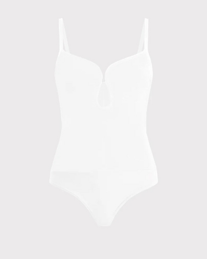 Body Sem Mangas com Decote em Forma de Coração