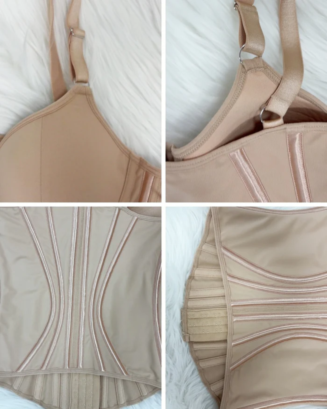 Cinta colombiana estilo espartilho com reforço para maior controlo abdominal