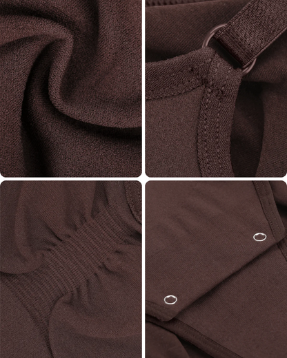 Body Modelador Sem Costuras com Alças Ajustáveis e Efeito de Barriga Lisa