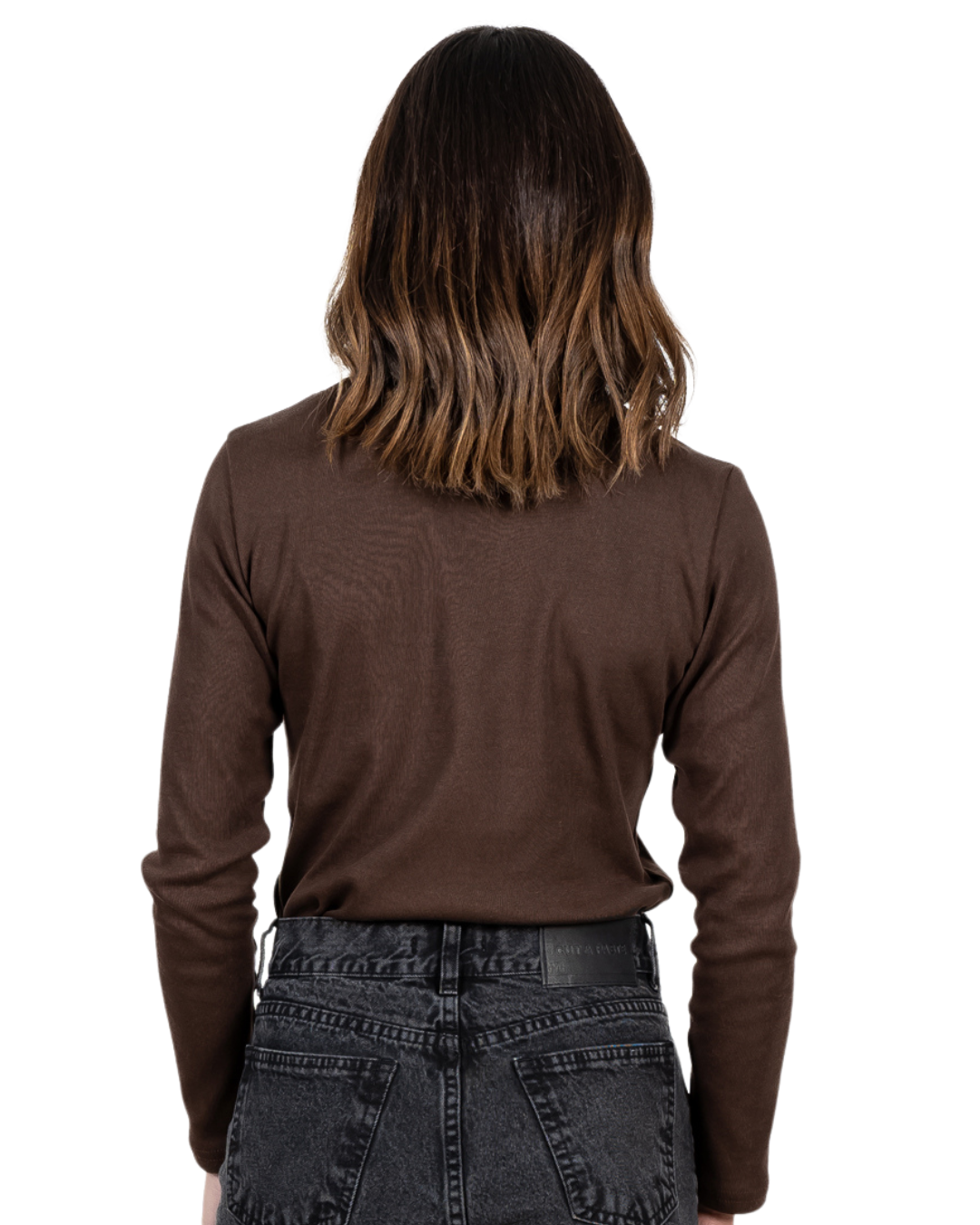 Blusa Elegante de Manga Comprida com Ombreiras