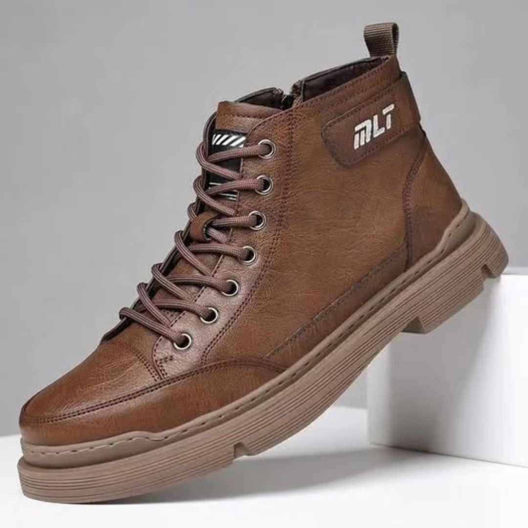 Botas de Couro para Homem com Forro Folar©