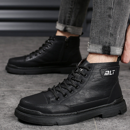 Botas de Couro para Homem com Forro Folar©