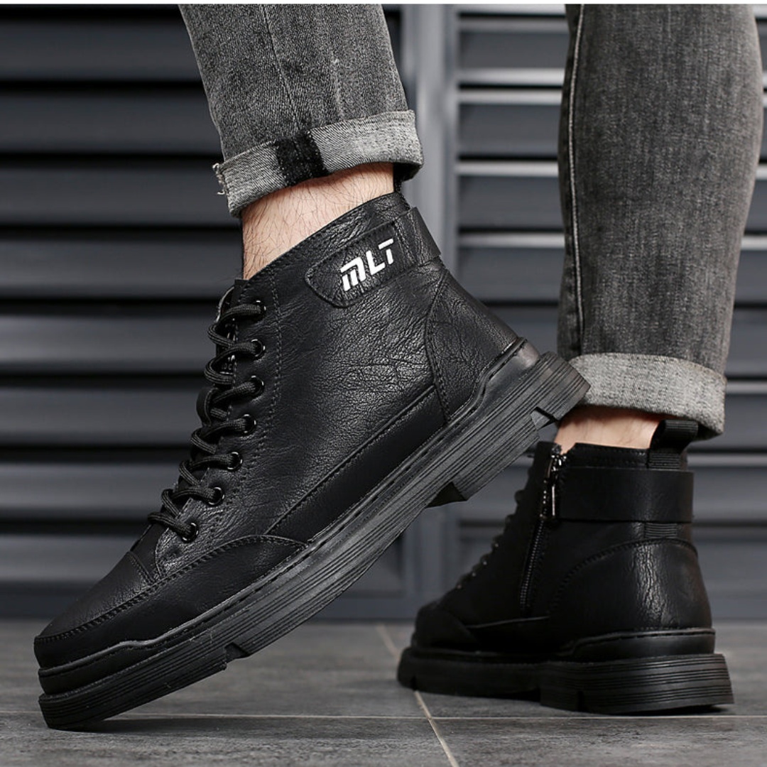 Botas de Couro para Homem com Forro Folar©