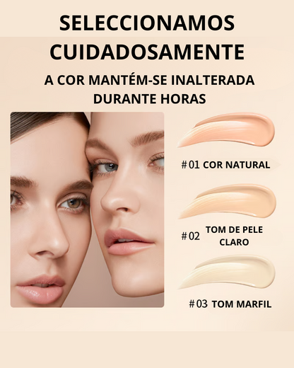 Base e Corretor 2 em 1 com Efeito Anti-Envelhecimento Cobertura Perfeita e Efeito Rejuvenescedor (OFERTA 2X1)