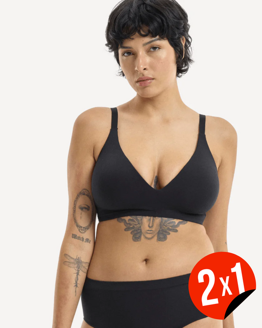 Soutien sem aros com efeito de suporte firme (OFERTA 2X1)